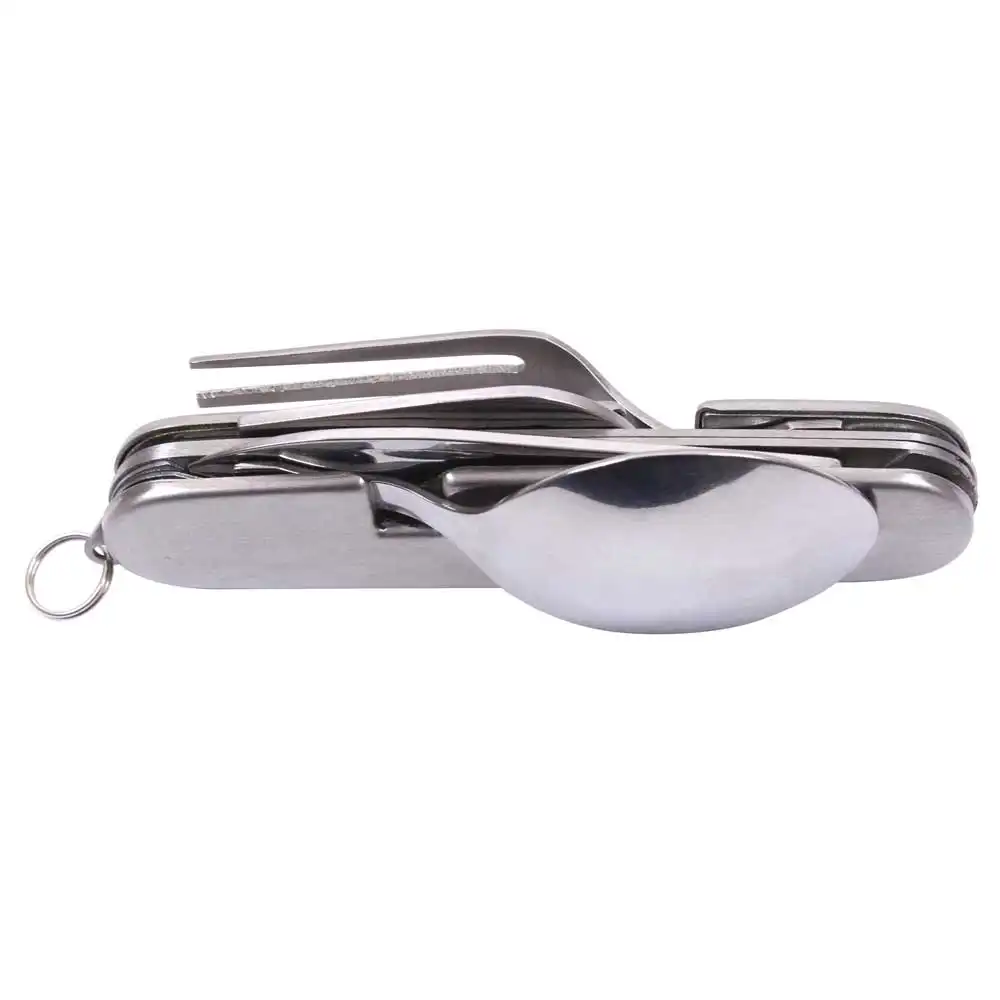 Alternative view of Folding Pocket Eating Utensil Set with Pouch