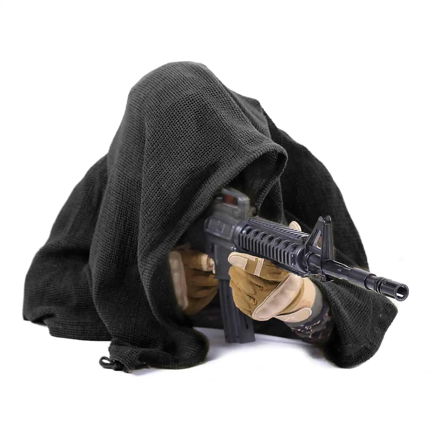 Alternative view of Tactical Sniper Veil with Cinch Cord