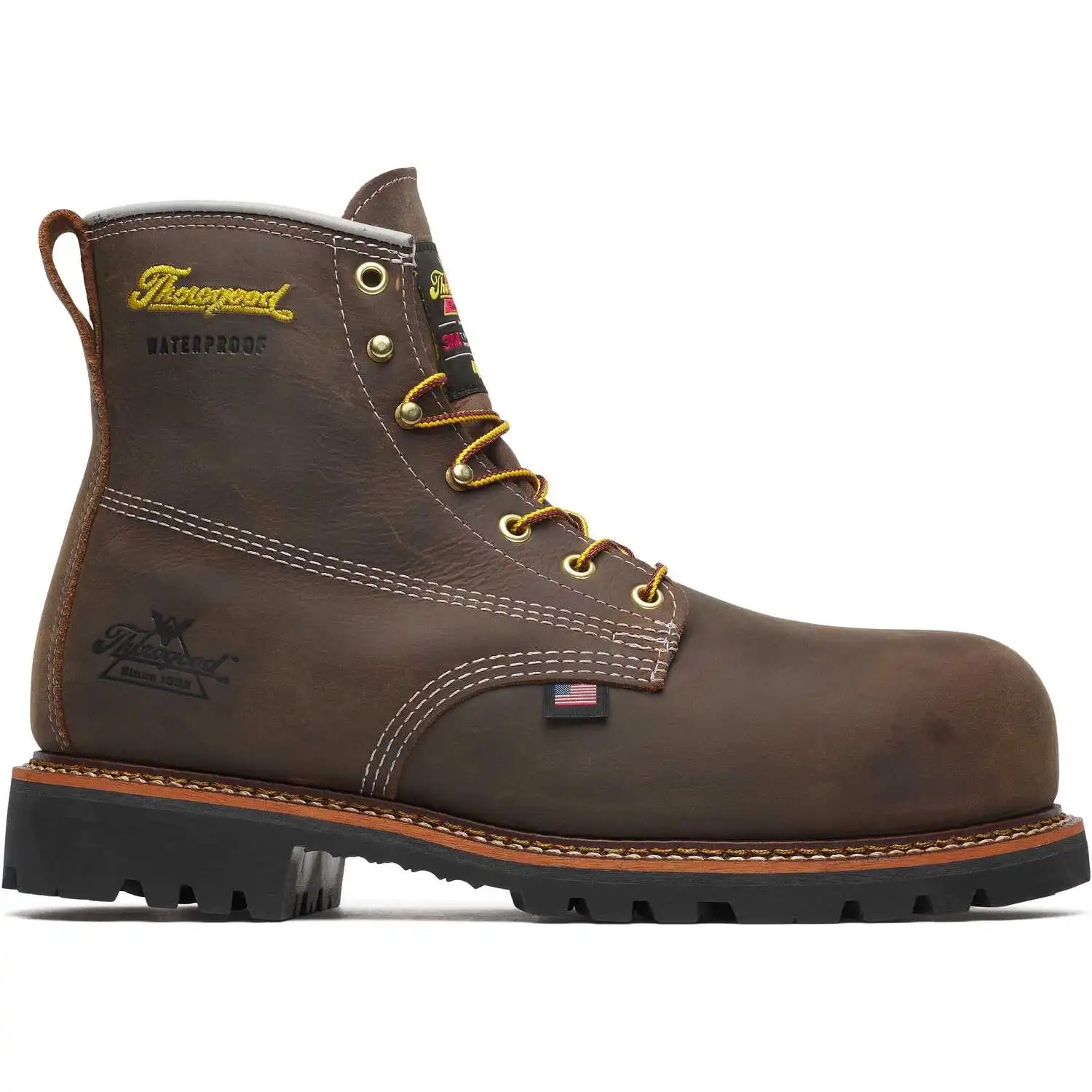 Alternative view of Thorogood American Legacy 6-inch Crazy Horse Waterproof Insulated Nano Composite Toe American Made Men's Work Boot - 804-4514
