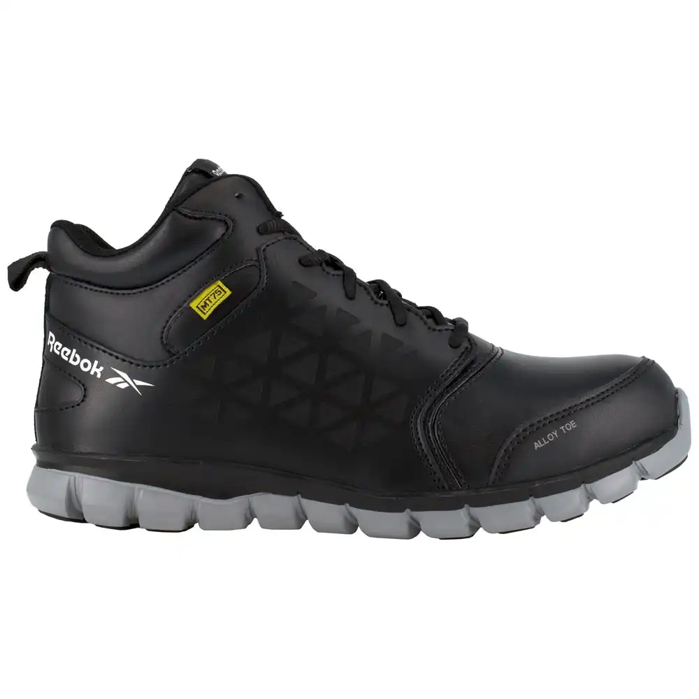 Alternative view of Reebok Sublite Men's Mid Internal Met Guard Composite Toe Black Ultra-Lightweight Work Boot