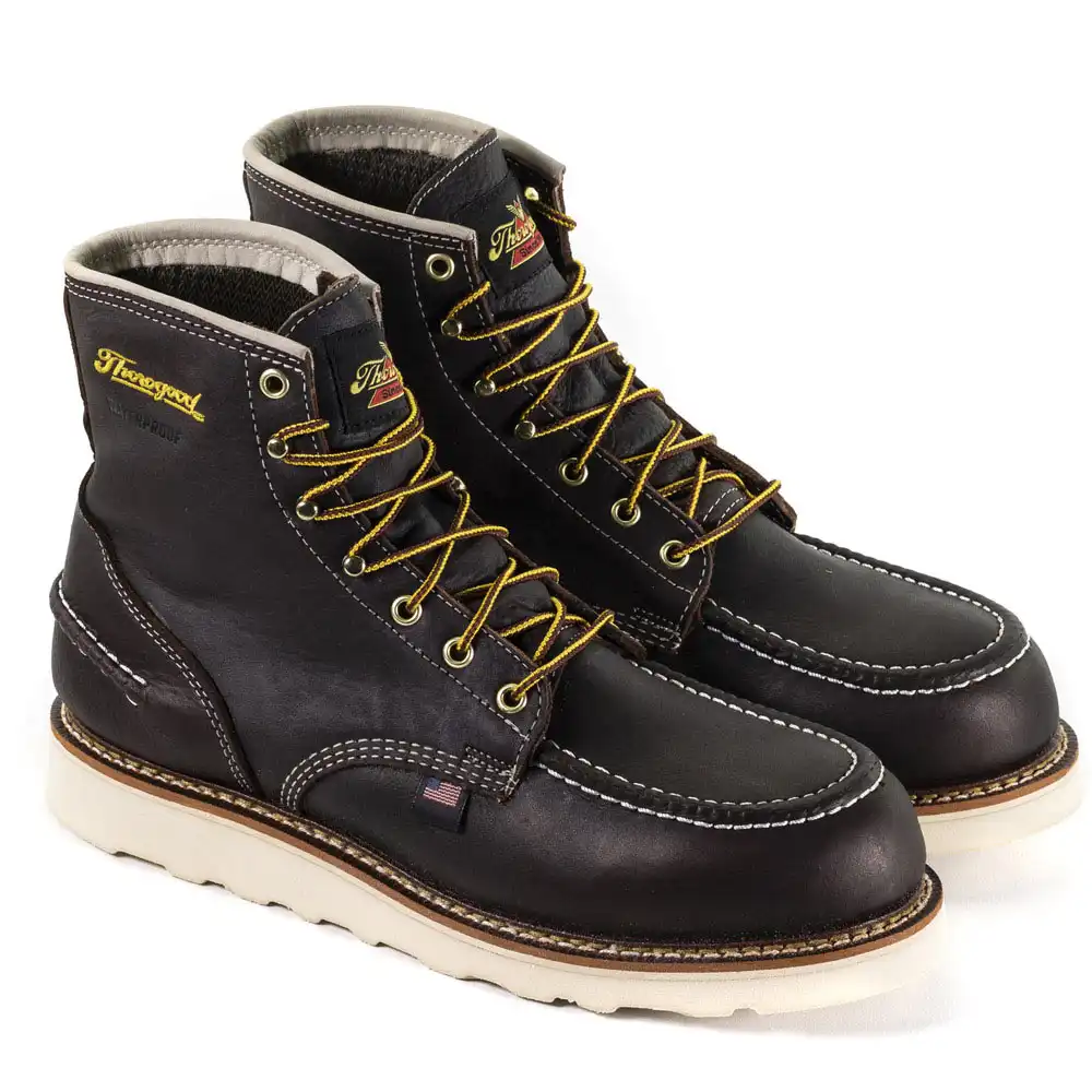 Thorogood 1957 Series 6-inch Briar Pitstop Waterproof Soft Moc Toe Wedge Sole Men's Work Boot - 814-3600