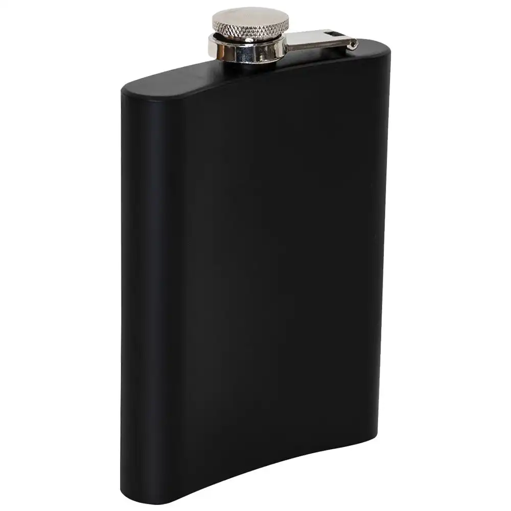 Alternative view of Thin Blue Line US Flag Stainless Steel Flask