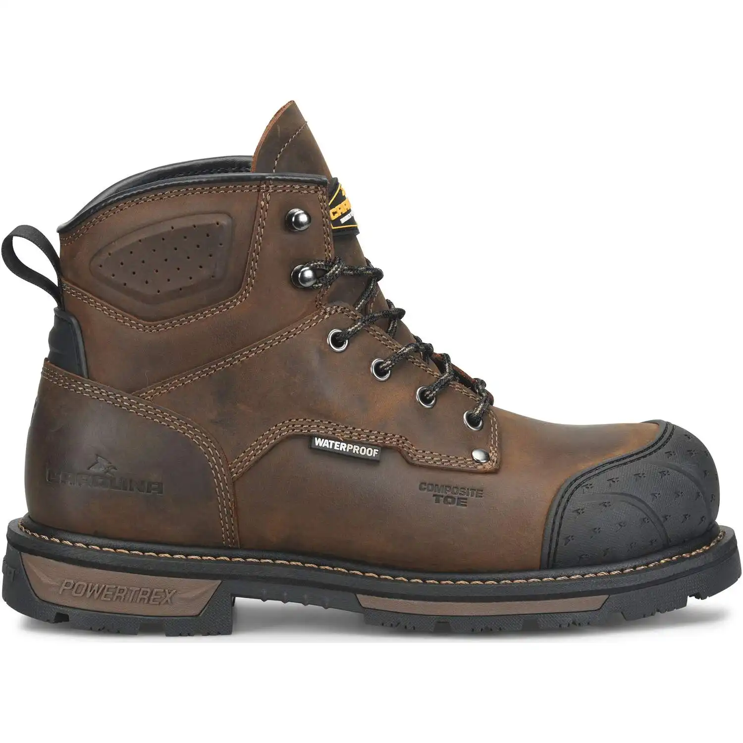 Alternative view of Carolina Blockade 6-inch Men's Brown Heavy Duty Waterproof Composite Safety Toe Work Boot