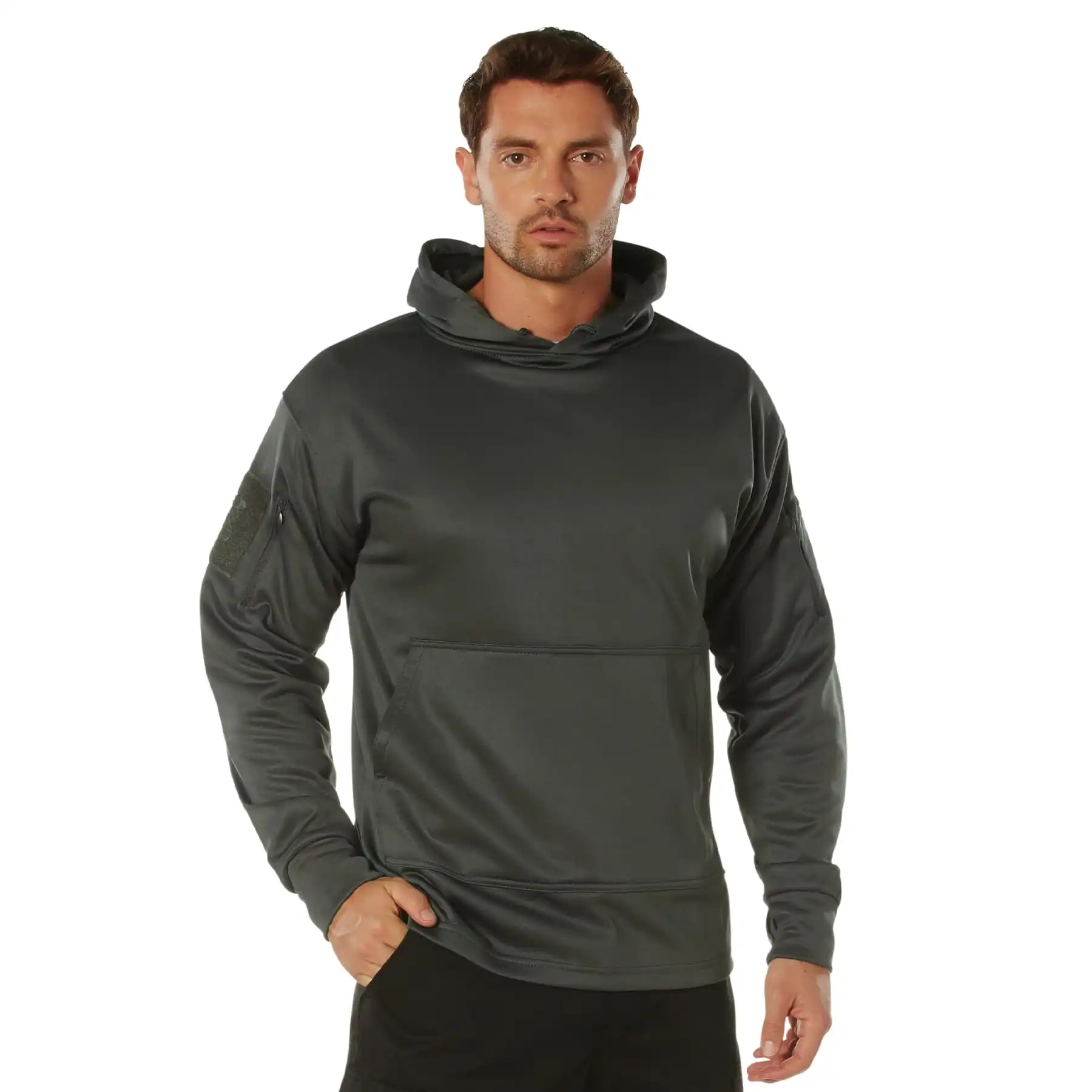 Tactical Grey Concealed Carry Hooded Sweatshirt