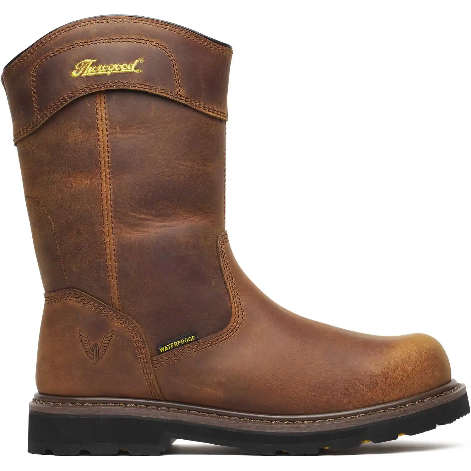 Alternative view of Thorogood Jobsite Series Wellington 11-inch Crazy Horse Waterproof Composite Toe Round Toe Pull-On Men's Work Boot - 804-4343