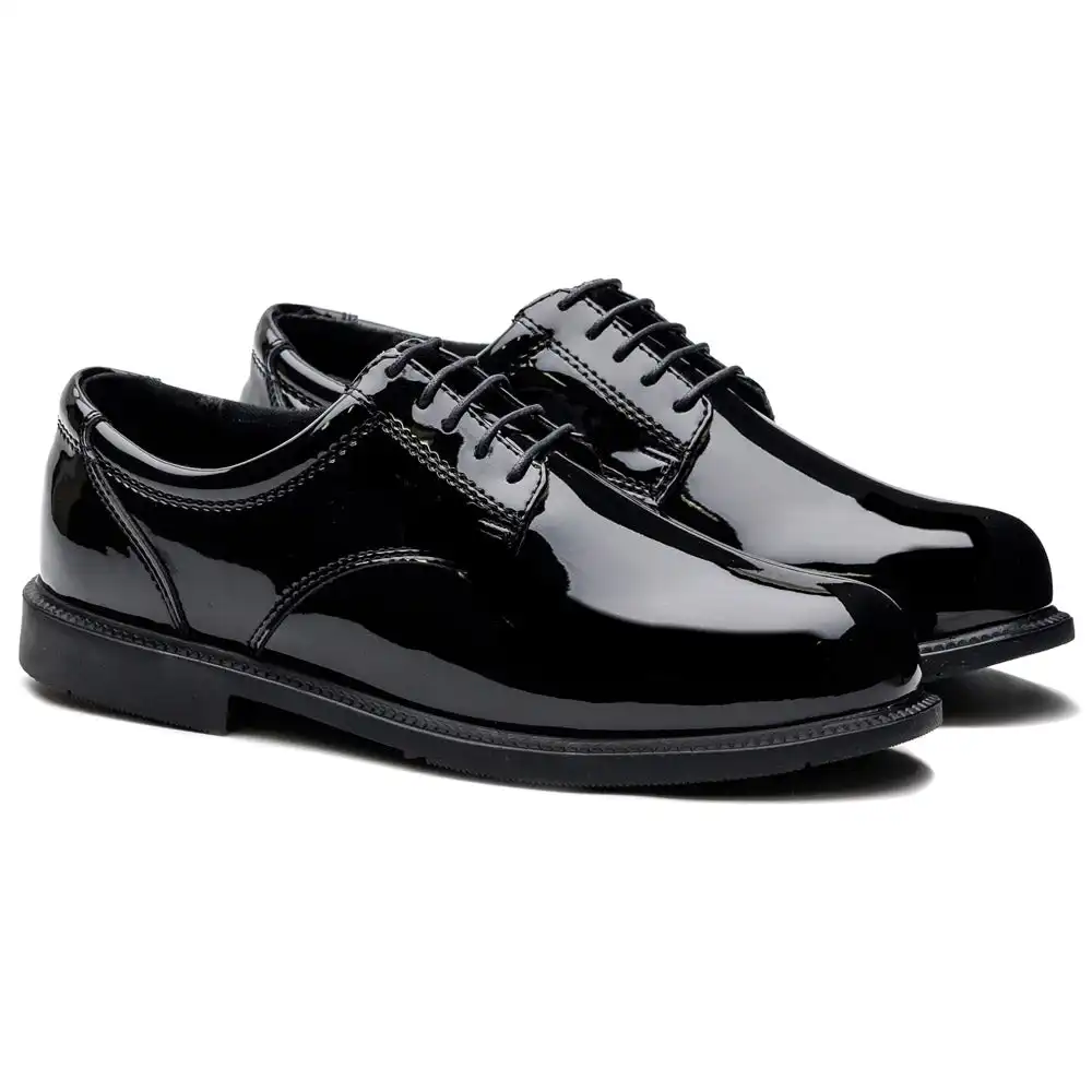 Alternative view of Thorogood Poromeric Academy Black Oxford Uniform Shoes - 831-6031