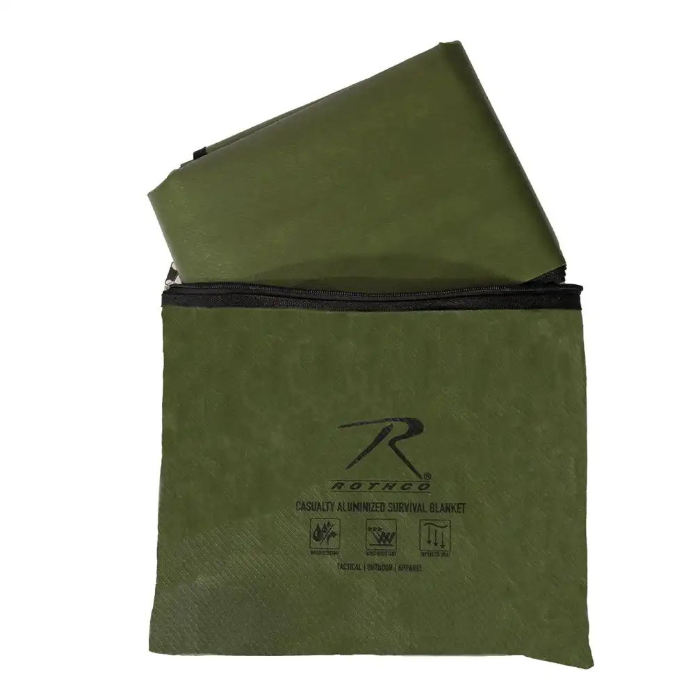 Alternative view of Heavy Duty Reflective Survival Blanket with Grommets