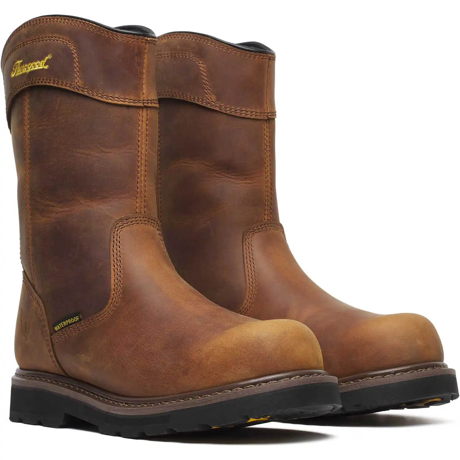 Thorogood Jobsite Series Wellington 11-inch Crazy Horse Waterproof Composite Toe Round Toe Pull-On Men's Work Boot - 804-4343
