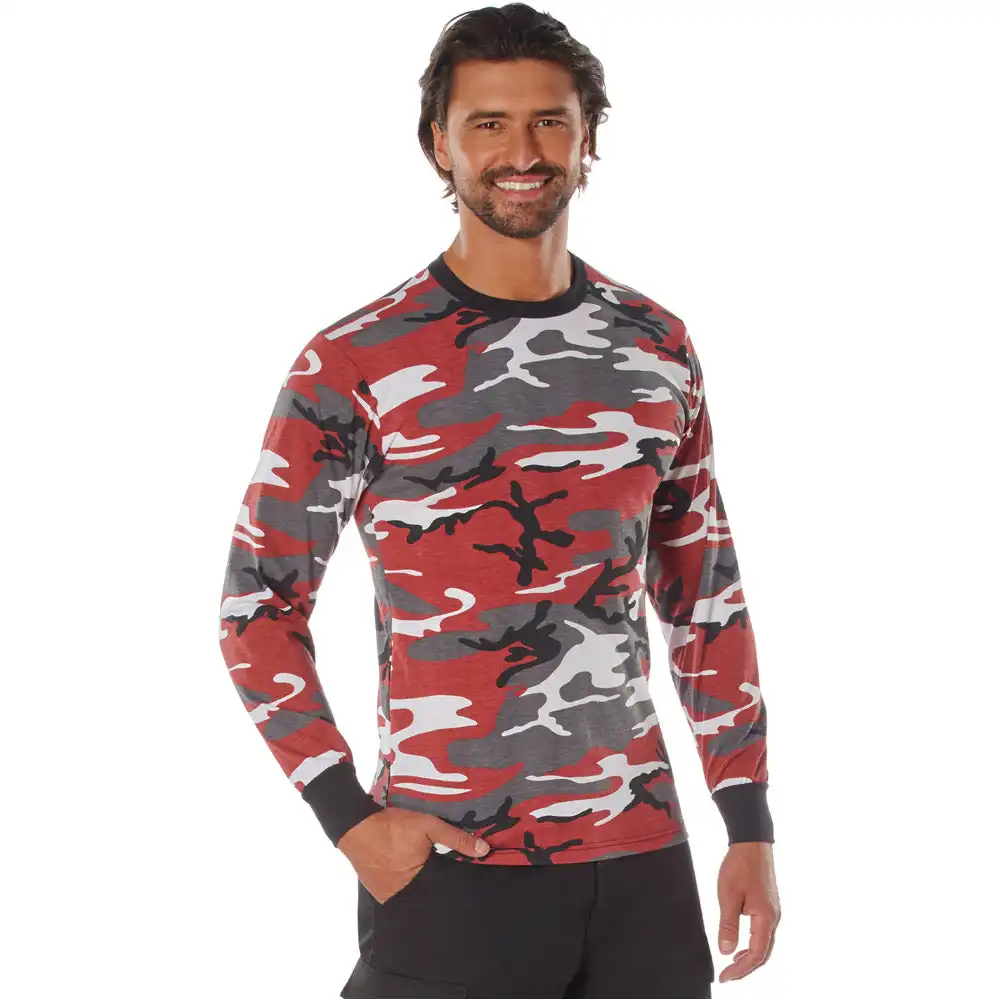 Alternative view of Red Camo Long Sleeve Shirt