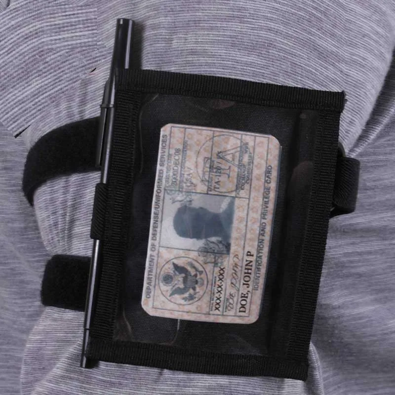 Alternative view of Military Style Armband Identification Holder