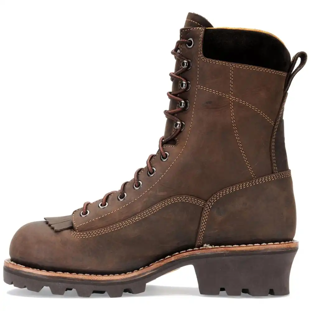 Alternative view of Carolina CA7022 8-inch Waterproof Logger Boot - Gaucho Crazy Horse