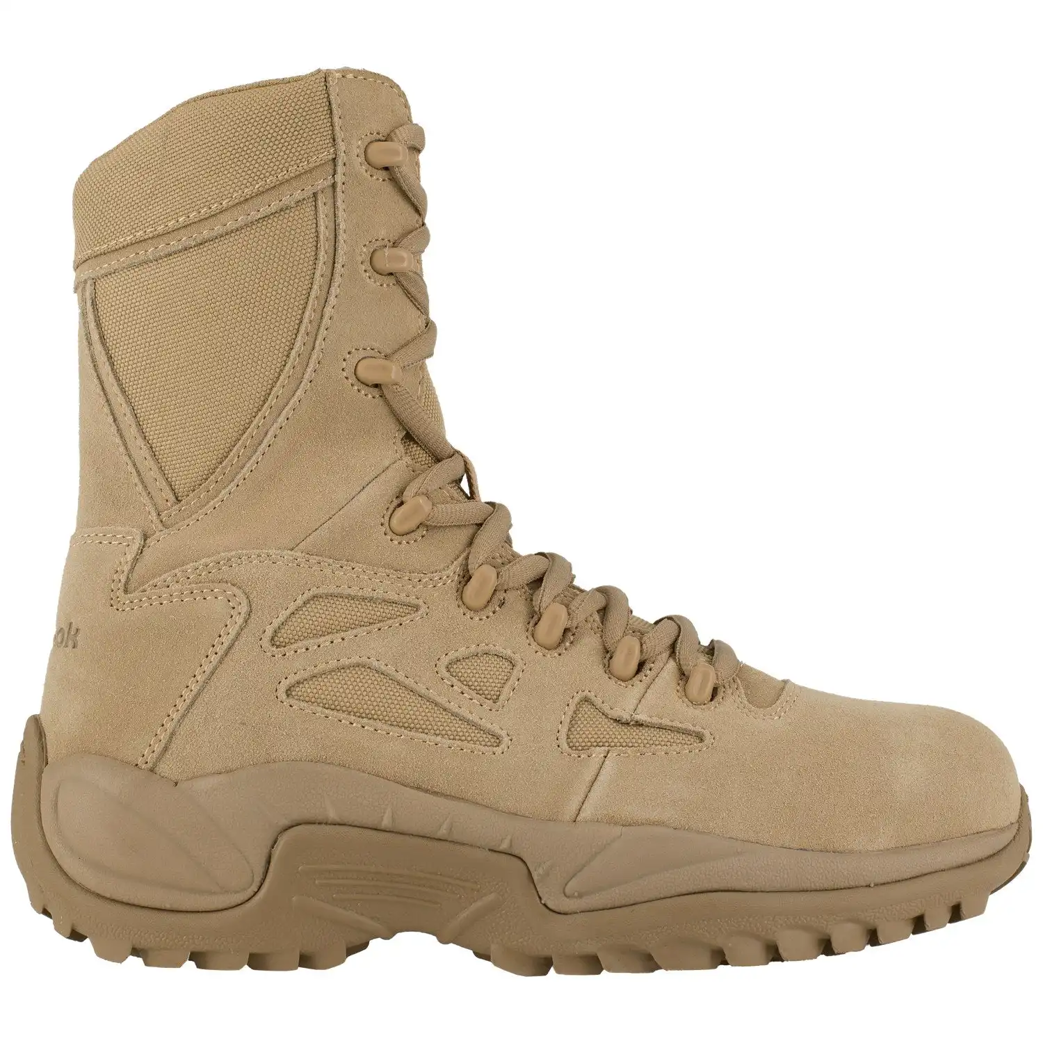 Alternative view of Reebok Womens Rapid Response 8 inch Desert Tan Zip Composite Toe Military Boots - RB894