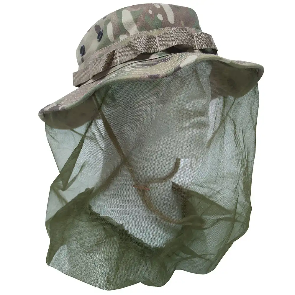 Alternative view of Multicam Boonie Hat with Mosquito Netting