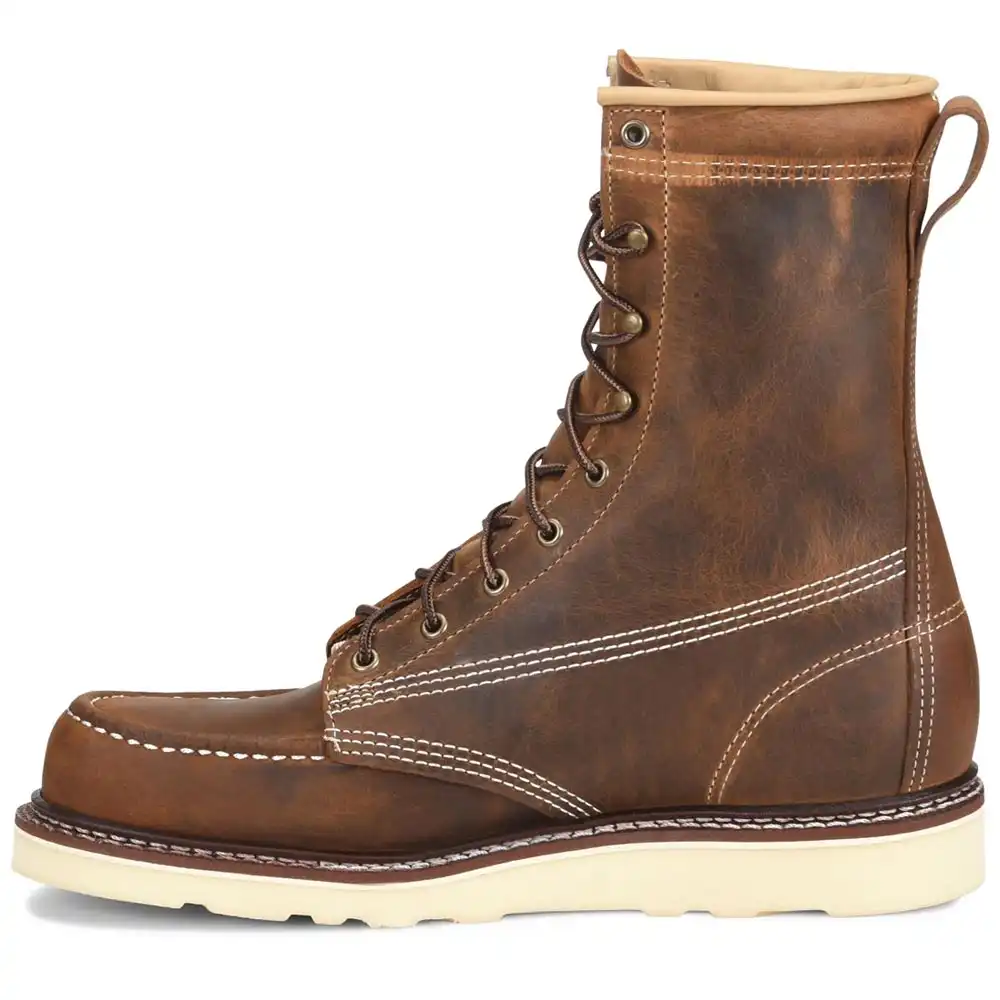 Alternative view of Carolina Amp Brown 8-inch American Made Soft Toe Moc Wedge Sole Work Boot