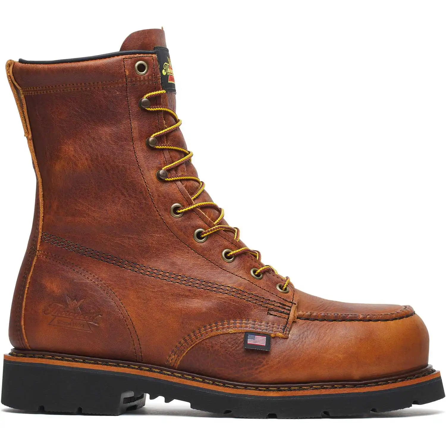 Alternative view of Thorogood American Legacy 8-inch Lava Safety Toe Moc Toe 90-Degree Sole American Made Men's Work Boot - 804-4232