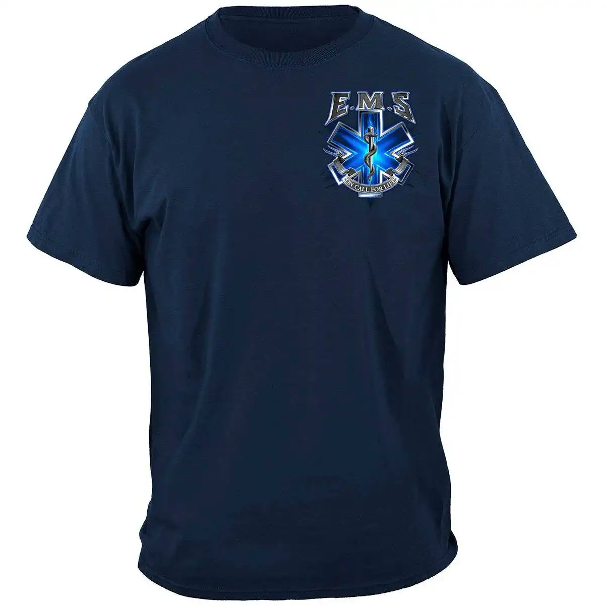 Alternative view of EMS On Call For Life T-shirt
