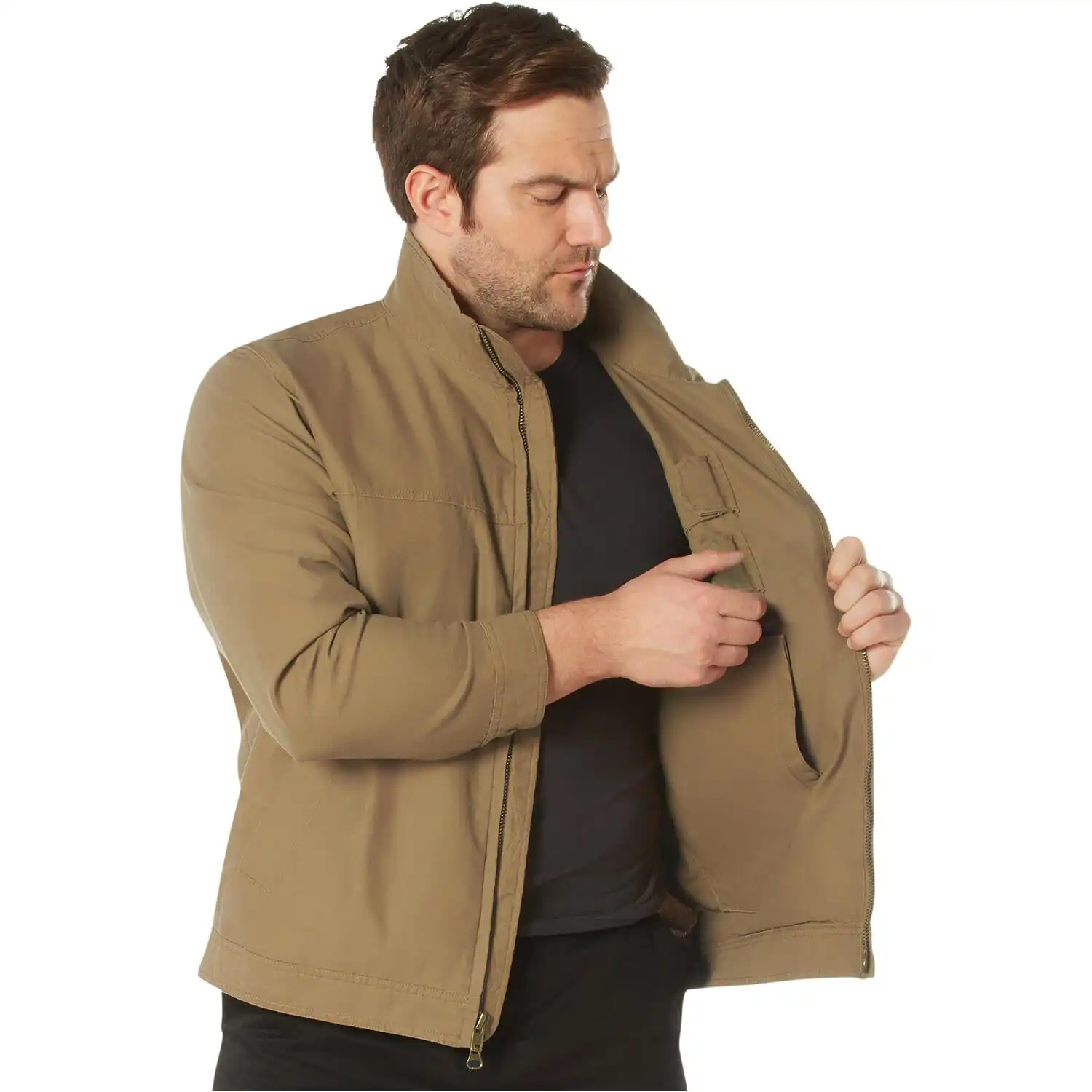 Alternative view of Forced Entry Coyote Lightweight Concealed Carry Jacket