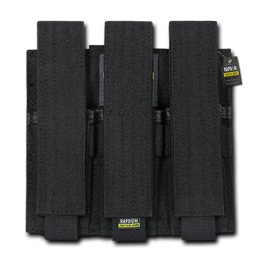 Alternative view of Cordura MOLLE Triple Pistol Mag Pouch