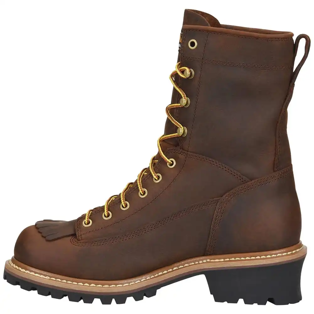 Alternative view of Carolina CA9824 8-inch Waterproof Lace to Toe Logger Boot - Copper