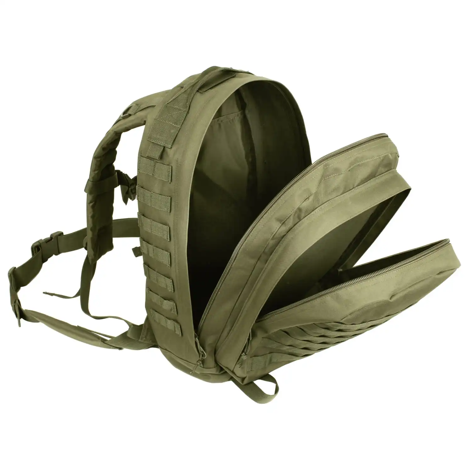 Alternative view of Basic Issue Olive Drab MOLLE 3-Day Assault Pack