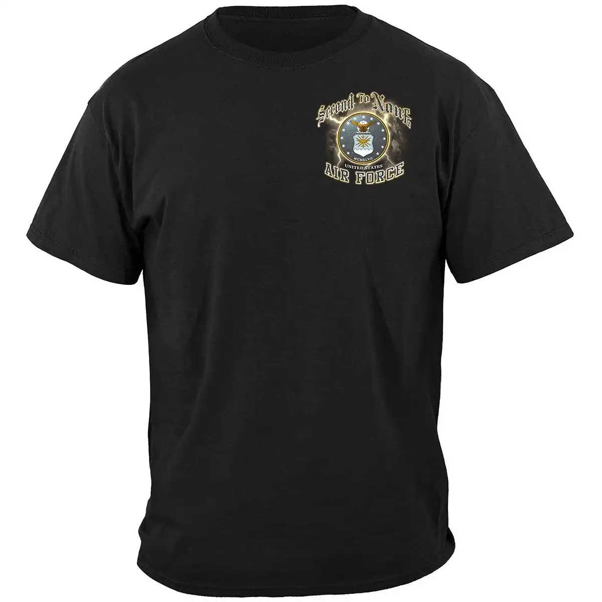 Alternative view of Air Force Second to None T-Shirt - Black