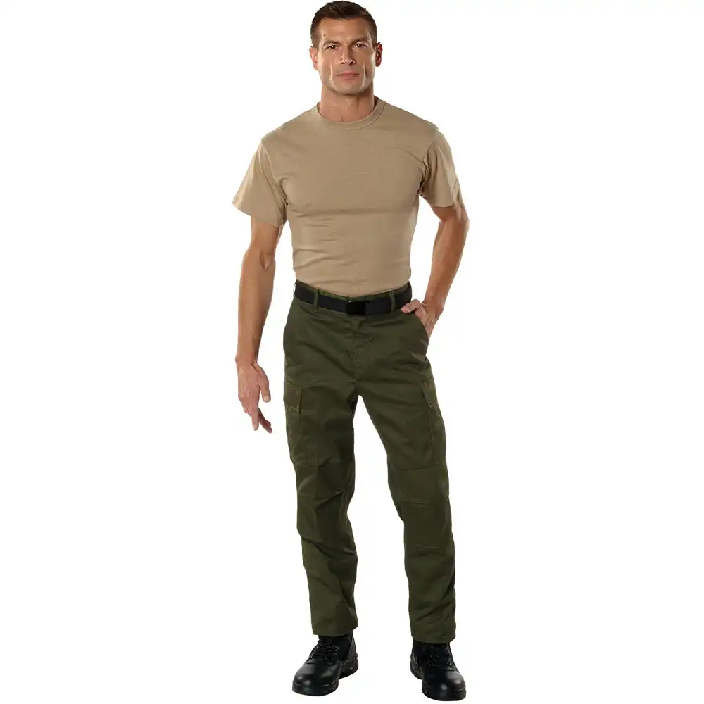 Alternative view of Olive Drab Basic BDU Military Cargo Pants
