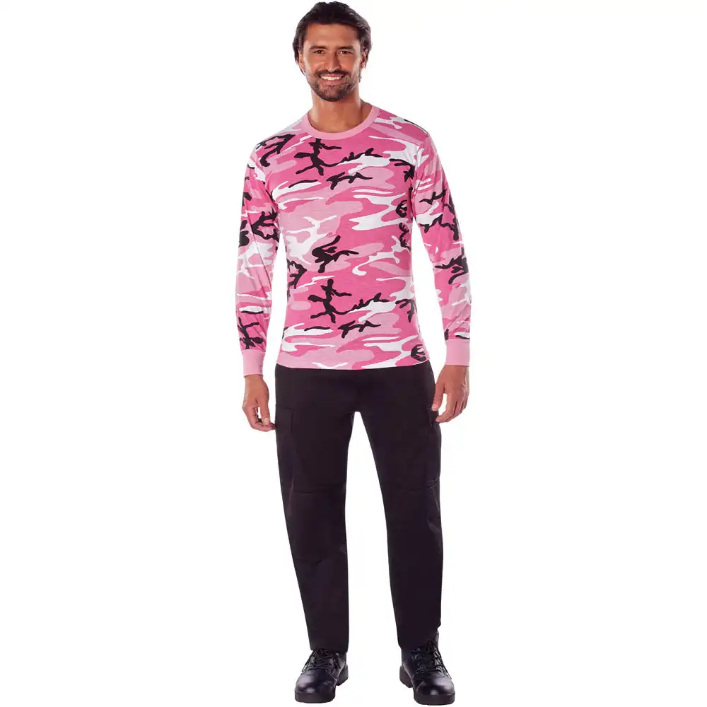Alternative view of Pink Camo Long Sleeve T-Shirt
