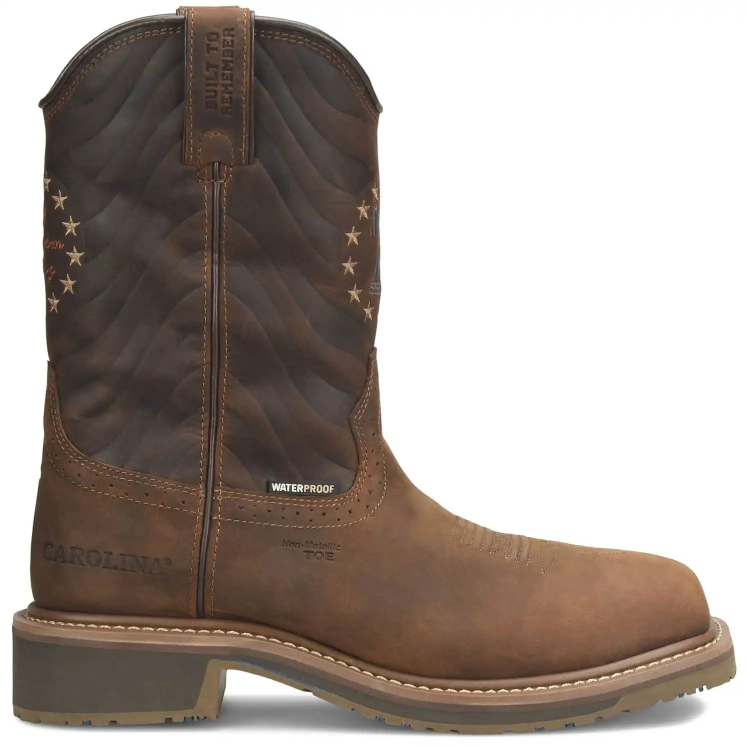 Alternative view of Carolina Pipeline Men's 10-inch Composite Safety Toe Waterproof Square Toe Roper Work Boot