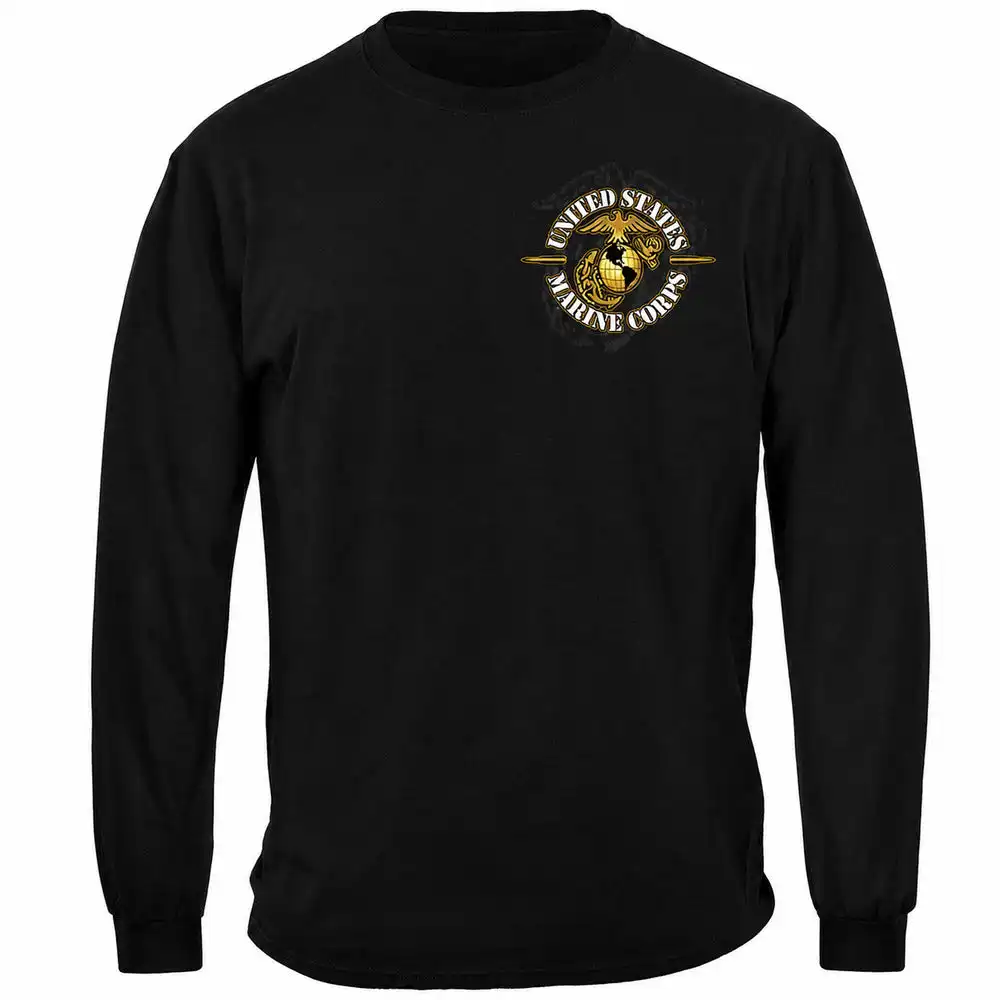 Alternative view of Never Retreat, Never Surrender Marine Long Sleeve T-shirt