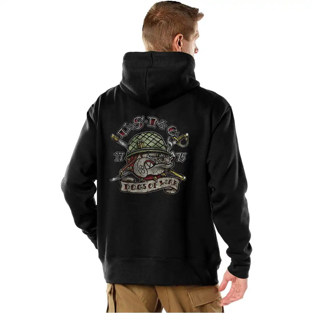 Alternative view of Rothco USMC Dogs of War Graphic Hooded Sweatshirt
