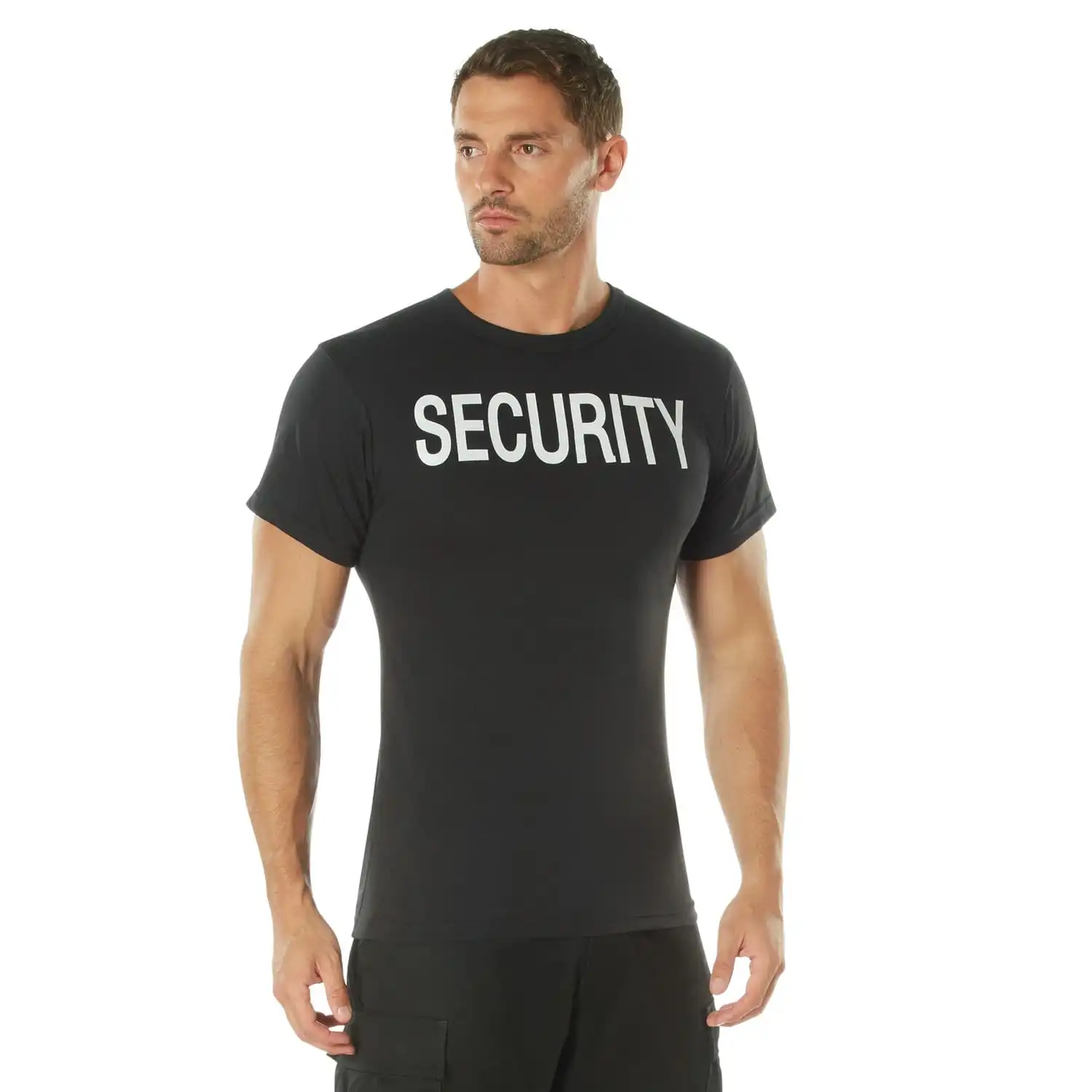 Alternative view of Black Double Sided Security T-Shirt
