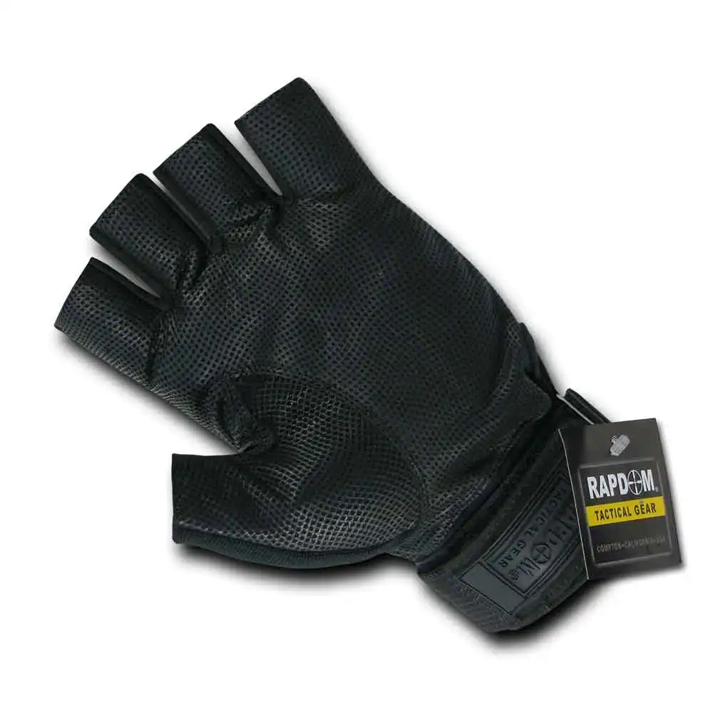 Alternative view of RapDom Half-Finger Carbon Fiber Hard Knuckle Tactical Glove