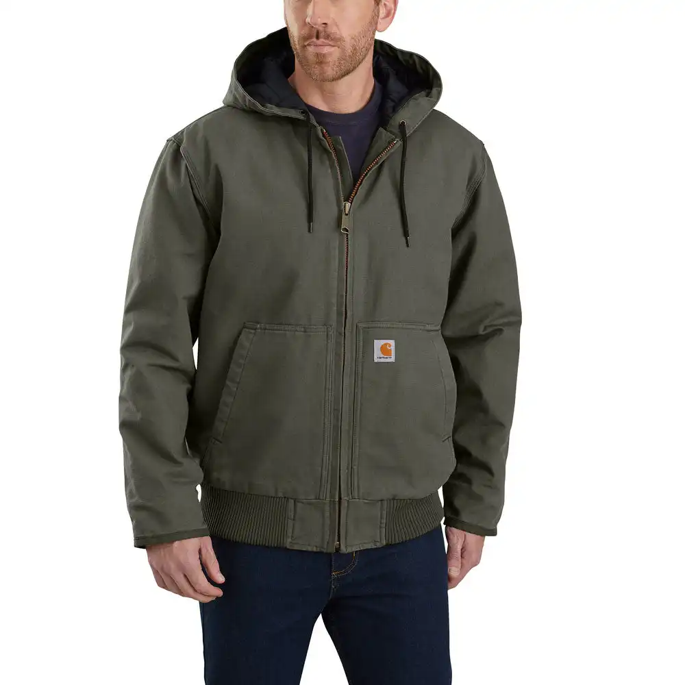 Alternative view of Carhartt Men's Washed Duck Quilt Lined Active Jac