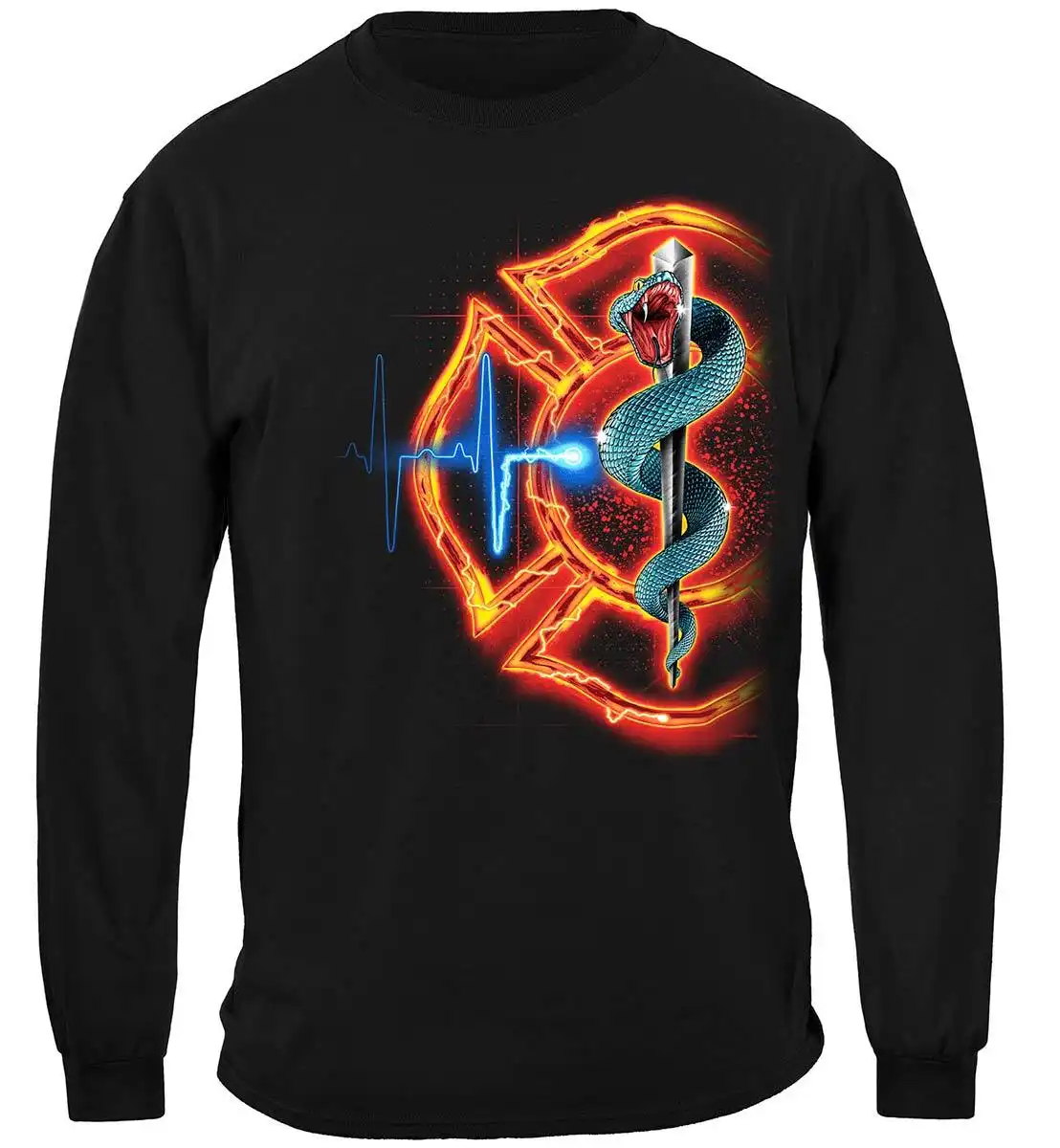 Alternative view of Fire Rescue T-shirt - Long Sleeve