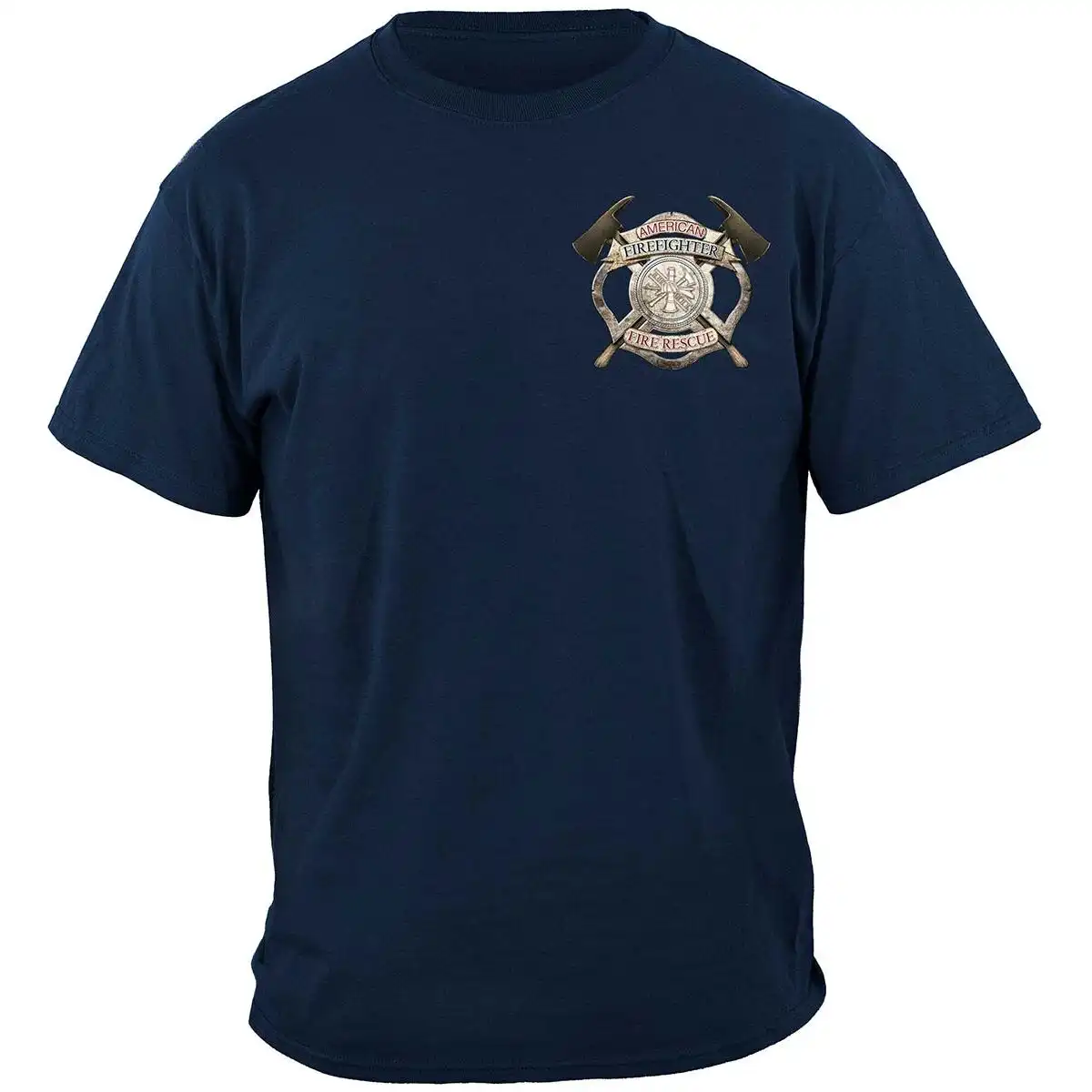 Alternative view of American Firefighter T-shirt