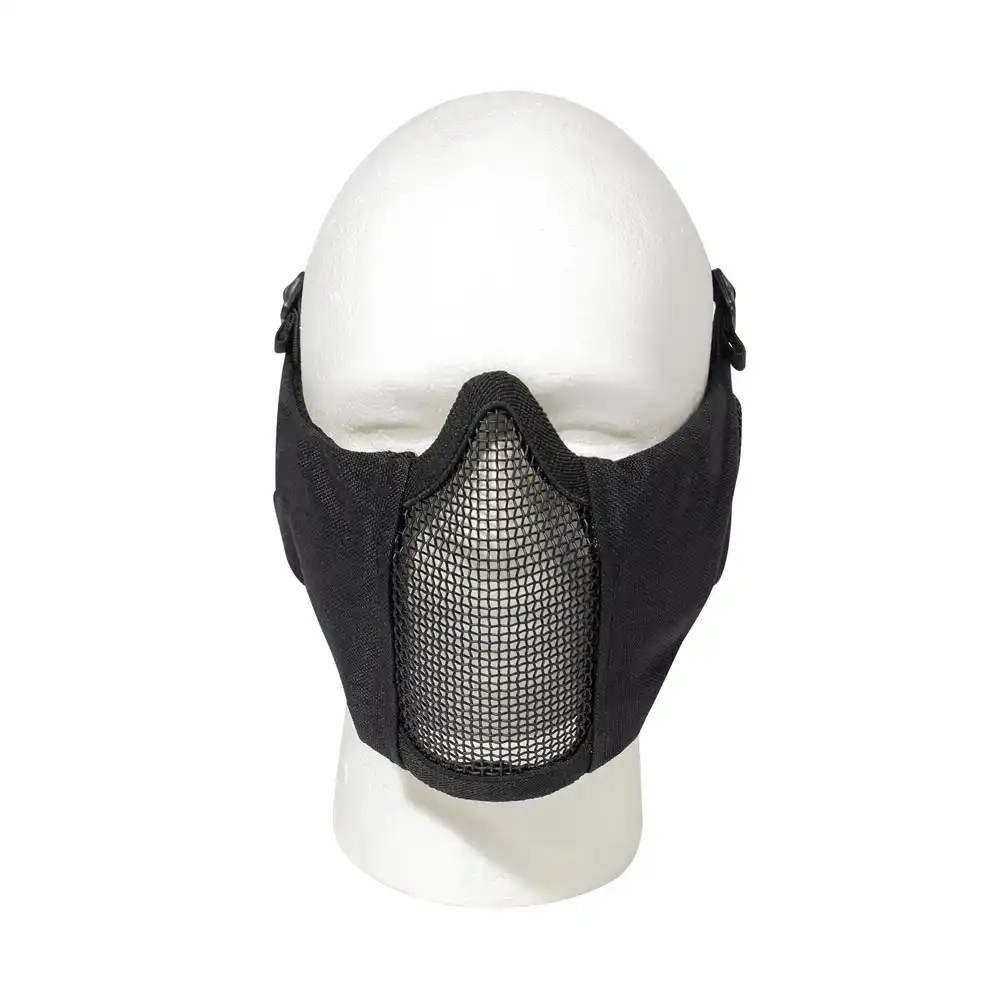 Alternative view of Steel Mesh Half Airsoft Face Mask with Ear Guard