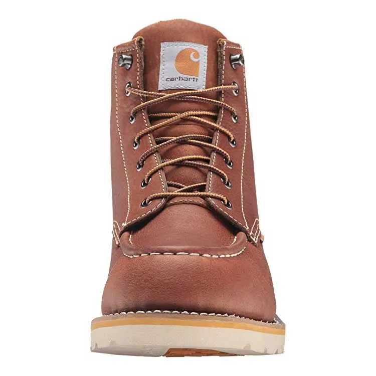 Alternative view of Carhartt 6-inch Moc Toe Tan Wedge Sole Waterproof Work Boot