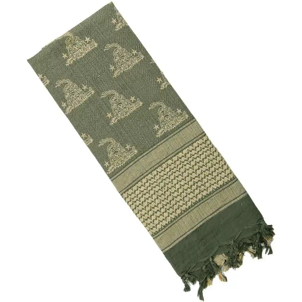 Alternative view of Don't Tread on Me Snake Pattern Shemagh