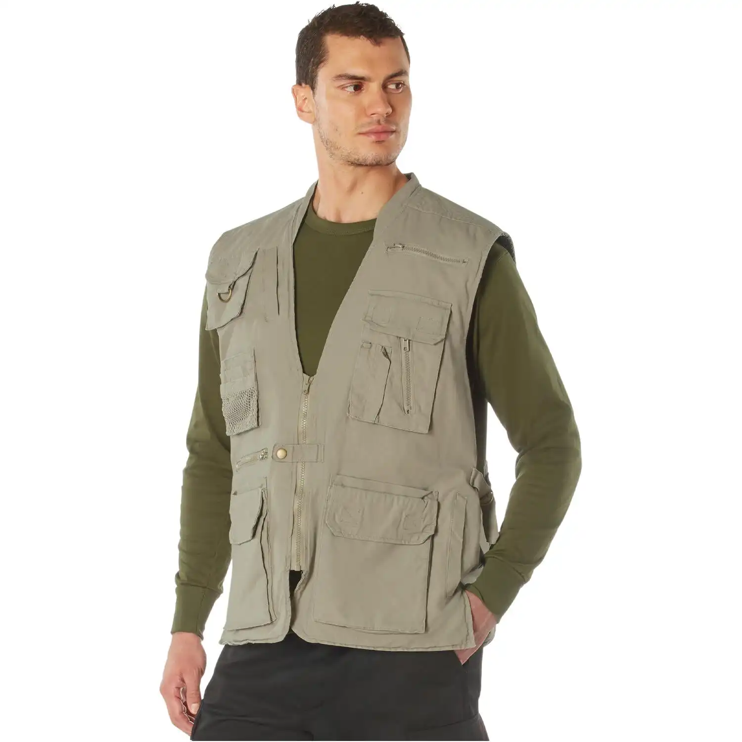 Khaki Safari Outback Travel Vest