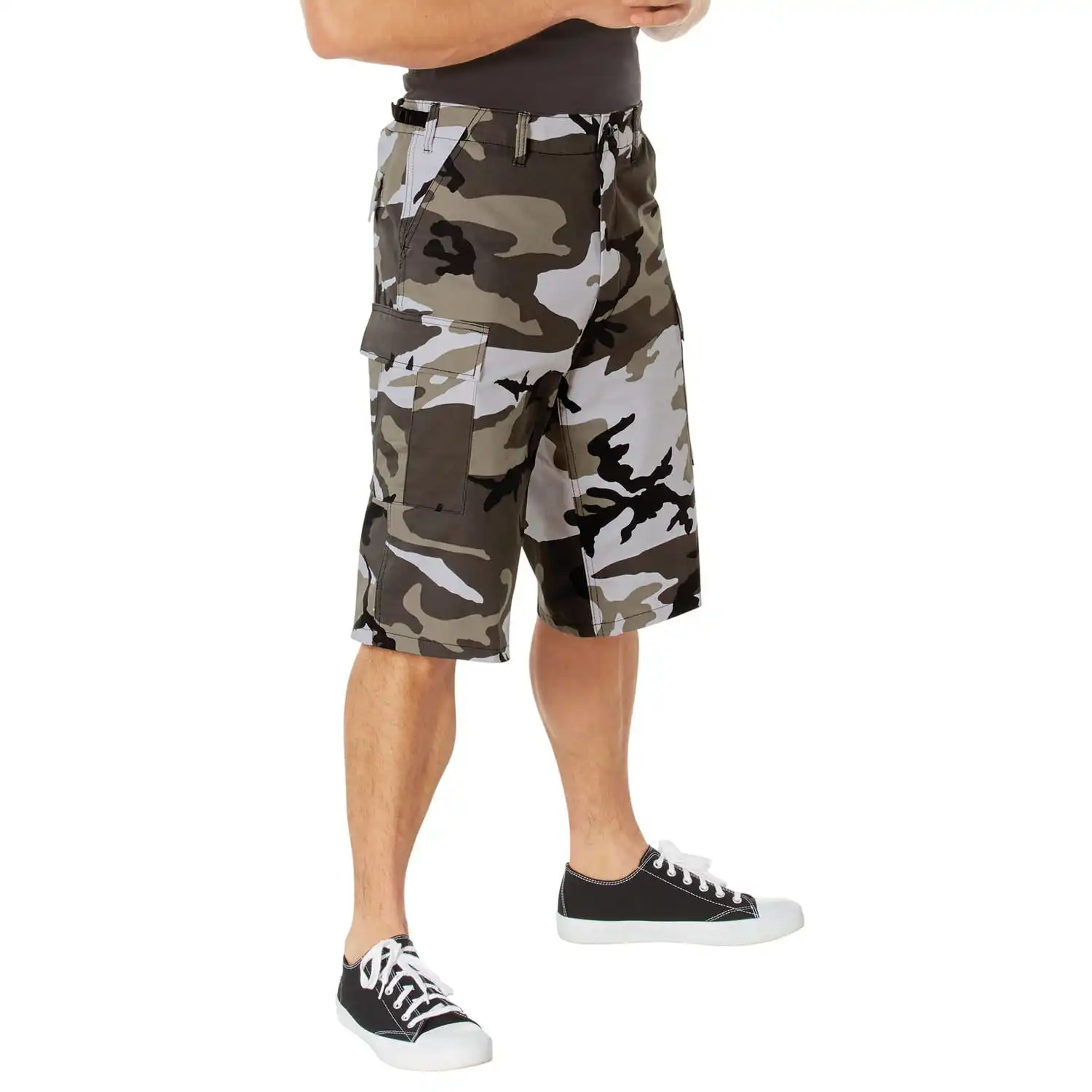 Alternative view of City Camouflage Extra Long BDU Shorts