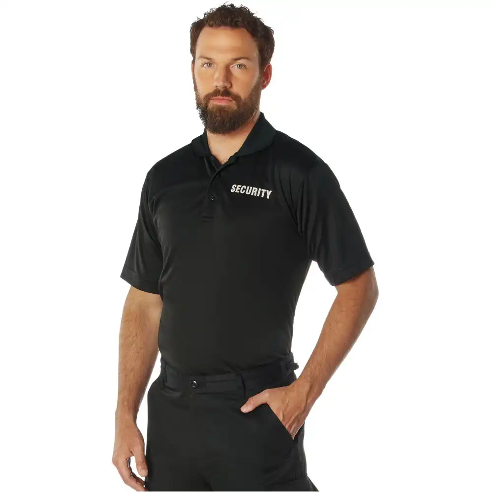 Alternative view of Moisture Wicking Security Short Sleeve Polo Shirt