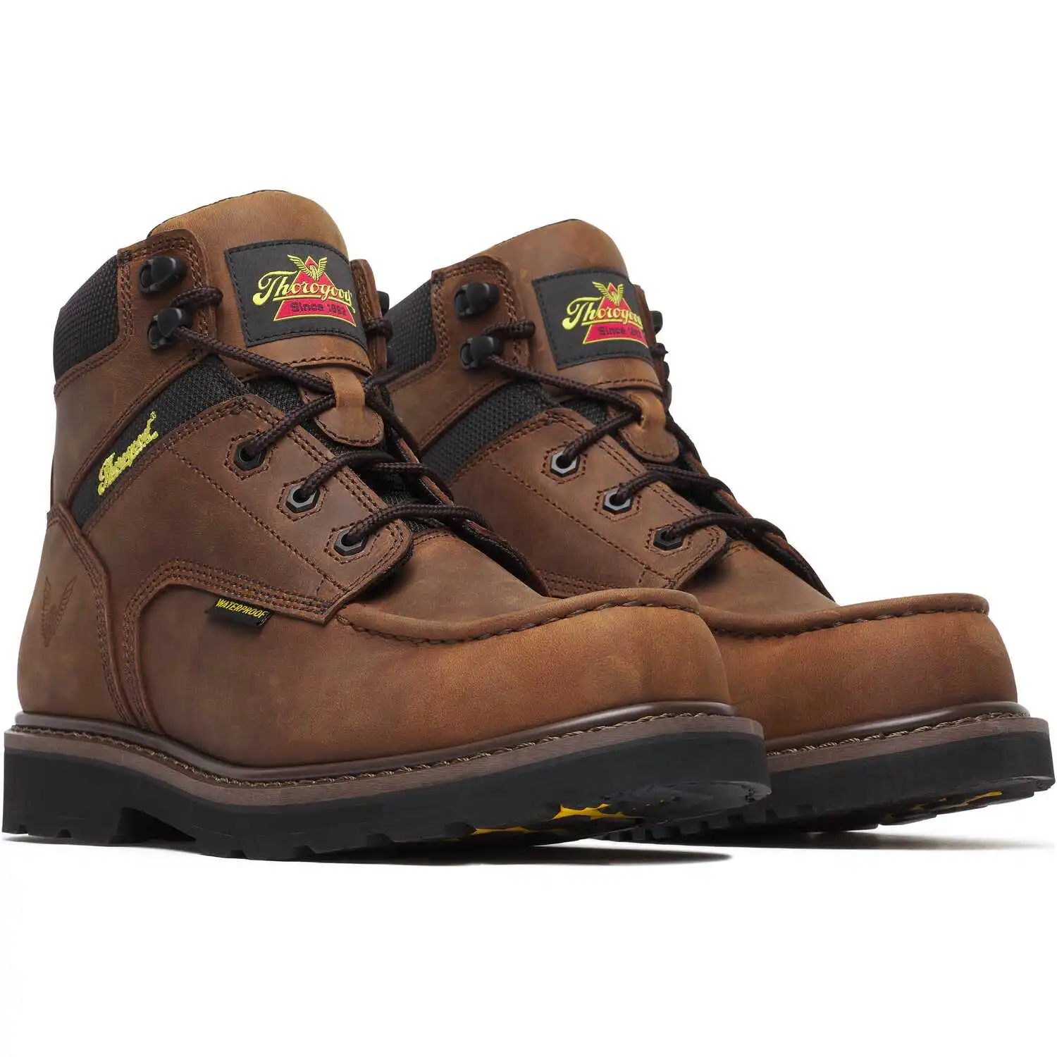 Thorogood Jobsite Series 6-inch Crazy Horse Waterproof Composite Toe Moc Toe Men's Work Boot - 804-4170