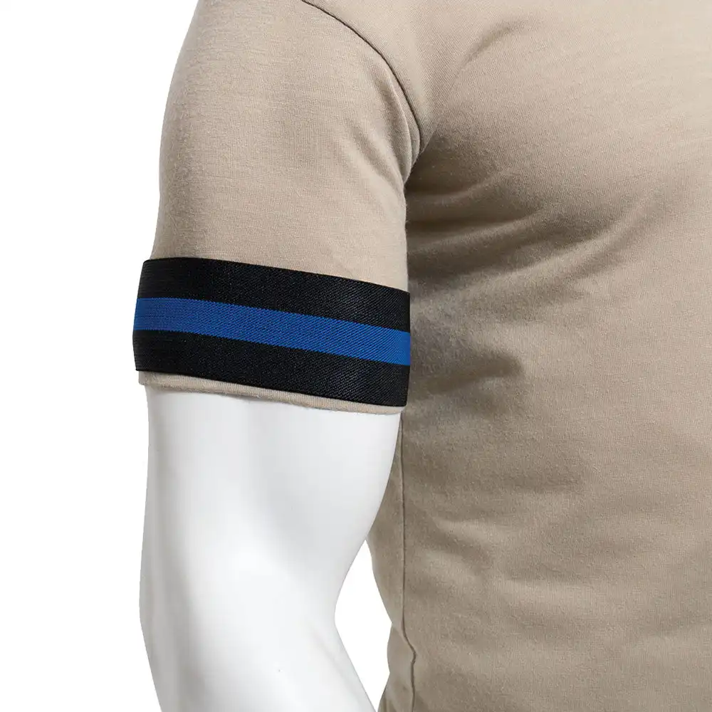 Alternative view of Thin Blue Line Police Mourning Arm Band
