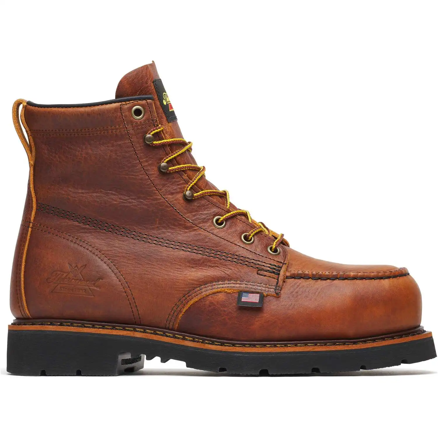 Alternative view of Thorogood American Legacy 6-inch Lava Safety Toe Moc Toe 90-Degree Sole American Made Men's Work Boot - 804-4131