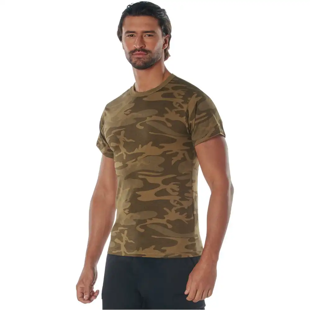Alternative view of Coyote Camouflage Military T-Shirt