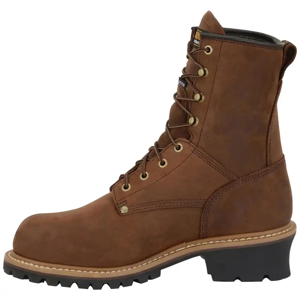 Alternative view of Carolina CA4821 8-inch Waterproof Insulated Logger Boot - Copper