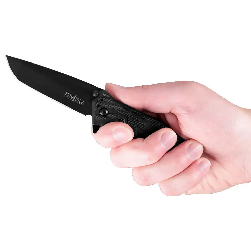 Alternative view of Kershaw Brawler Black Blade 3-Inch Assisted Opening Folding Knife
