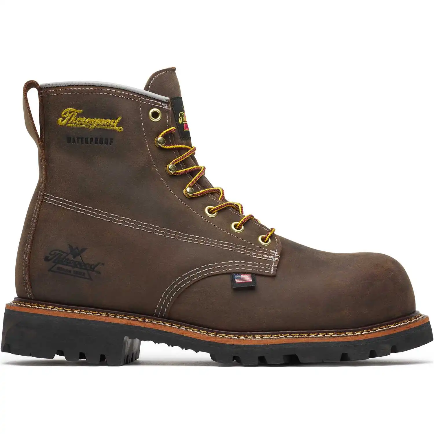 Alternative view of Thorogood American Legacy 6-inch Crazy Horse Waterproof Nano Composite Toe Vibram Sole American Made Men's Work Boot - 804-4148