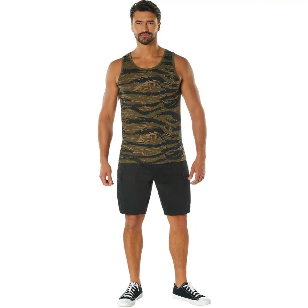 Alternative view of Tiger Stripe Camouflage Military Tank Top
