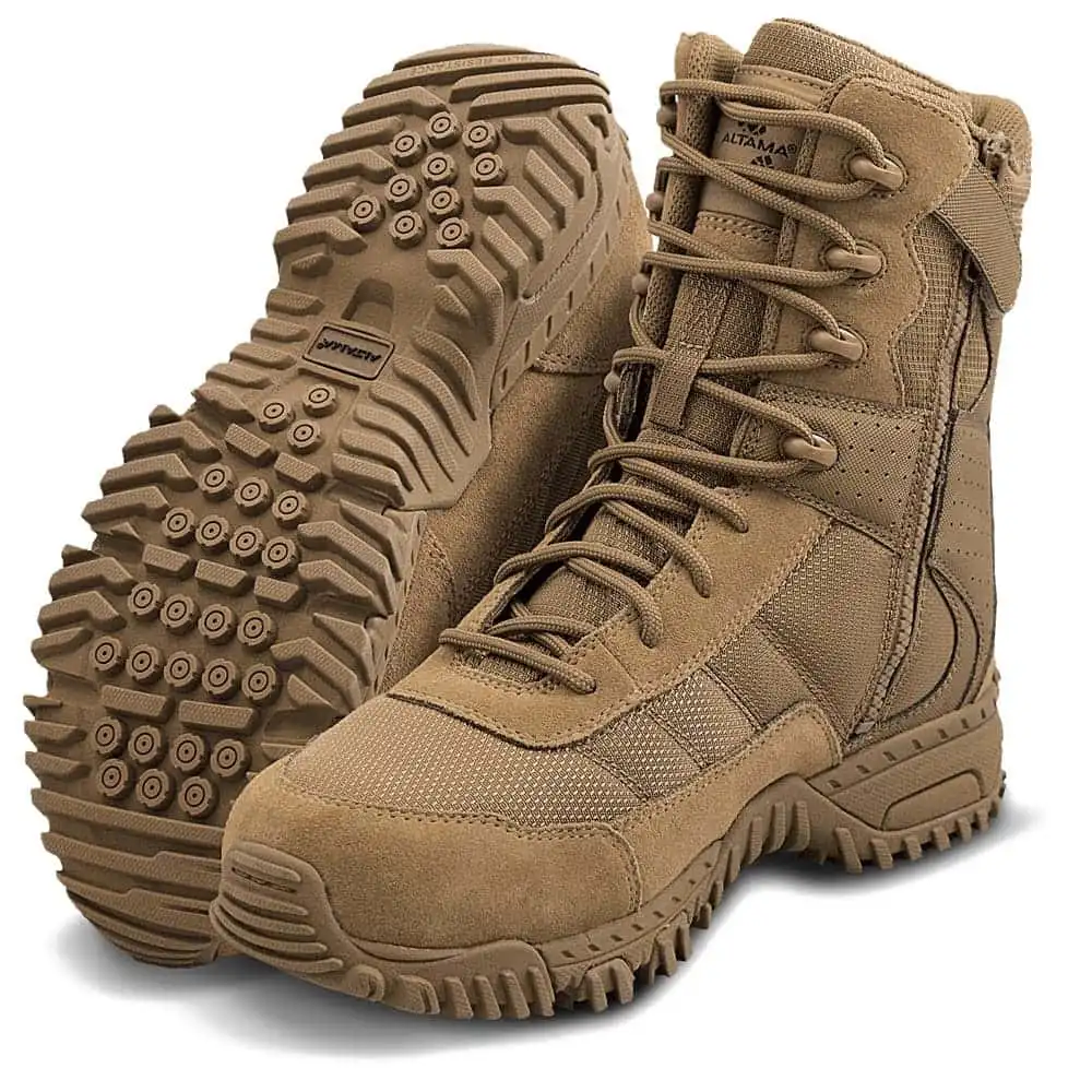 Altama Vengeance SR 8-inch Side-Zip Men's Coyote Military Tactical Boot